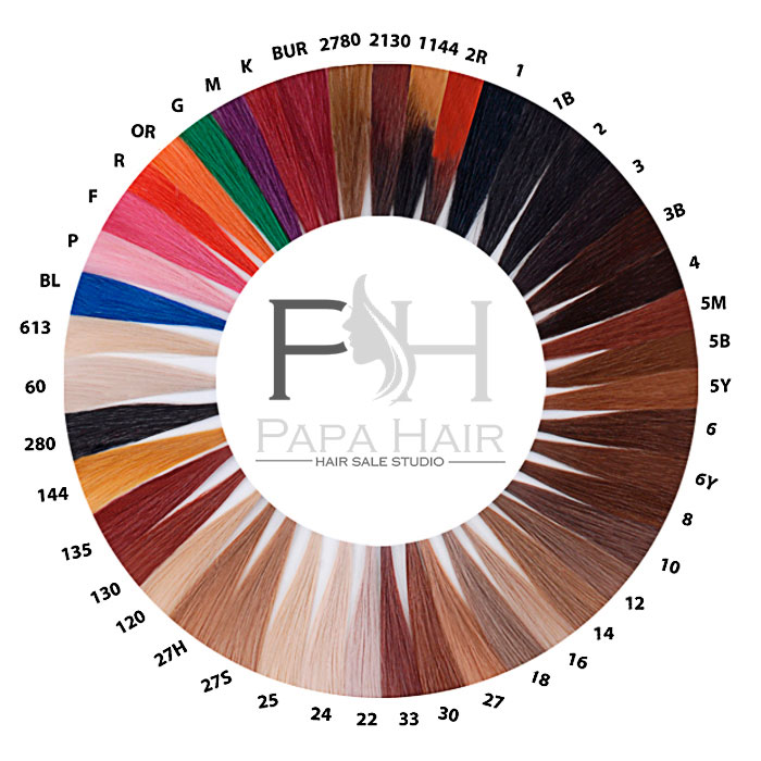 Палитра натуральных волос